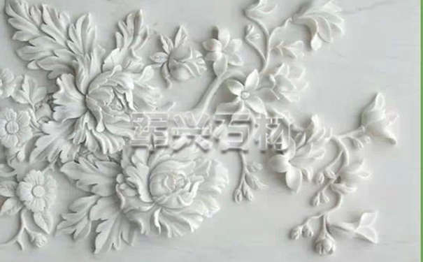 上海雪花白菊花浮雕